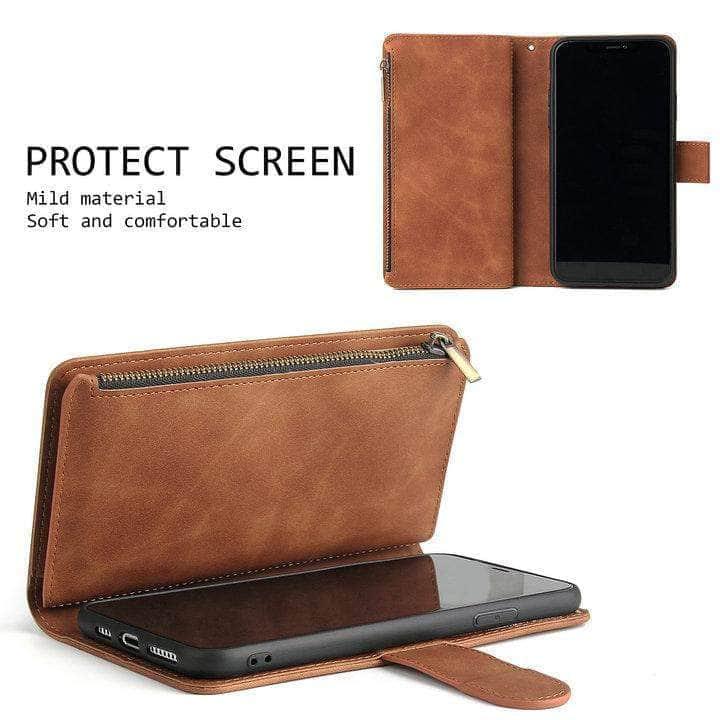 CaseBuddy Australia Casebuddy Multifunction Leather Wallet Zipper Galaxy S21 Case