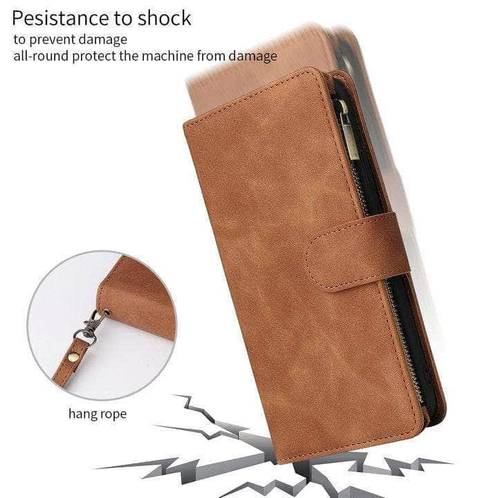 CaseBuddy Australia Casebuddy Multifunction Leather Wallet Zipper Galaxy S21 Case