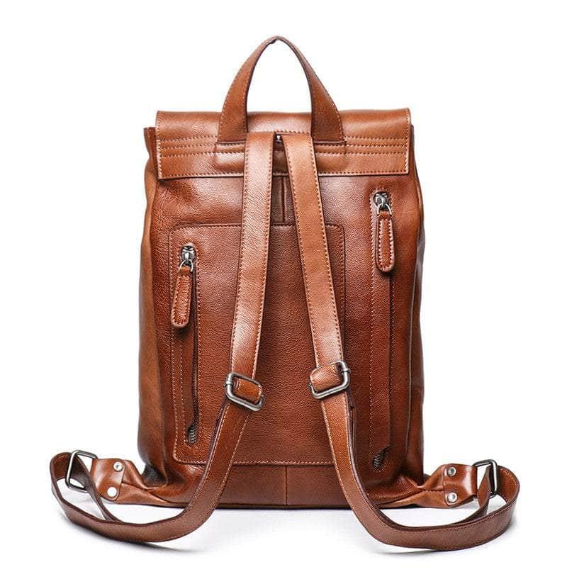 CaseBuddy Australia Nesitu Highend Vintage A4 Vintage Full GrainBackpack