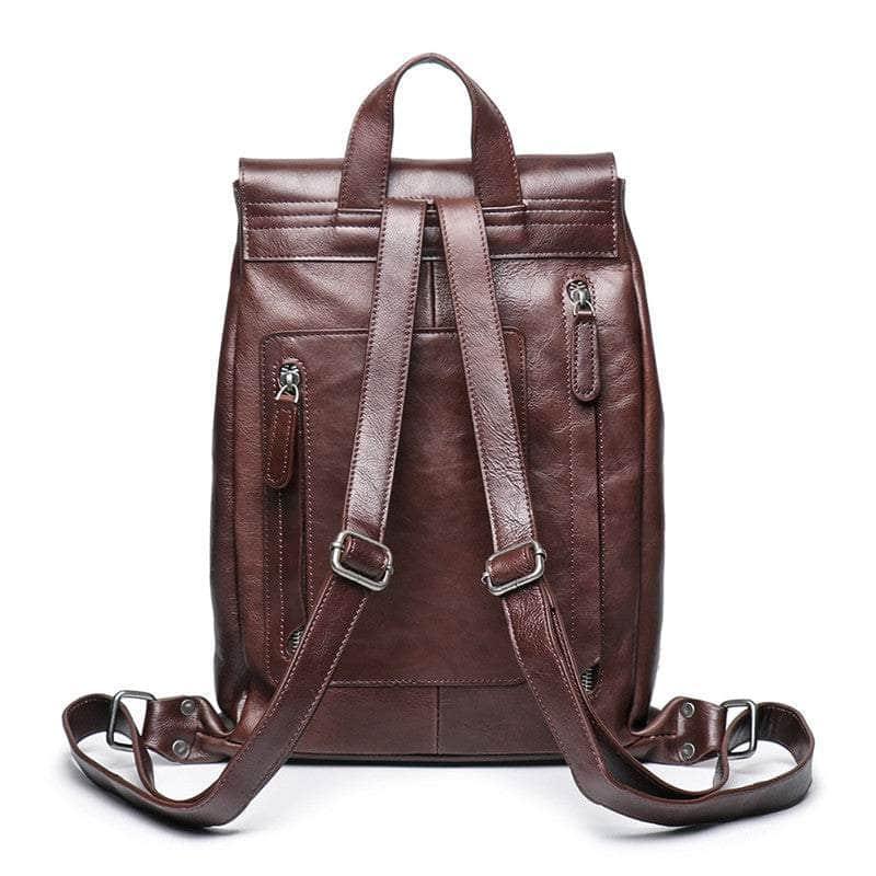 CaseBuddy Australia Nesitu Highend Vintage Genuine Leather Men  Backpack