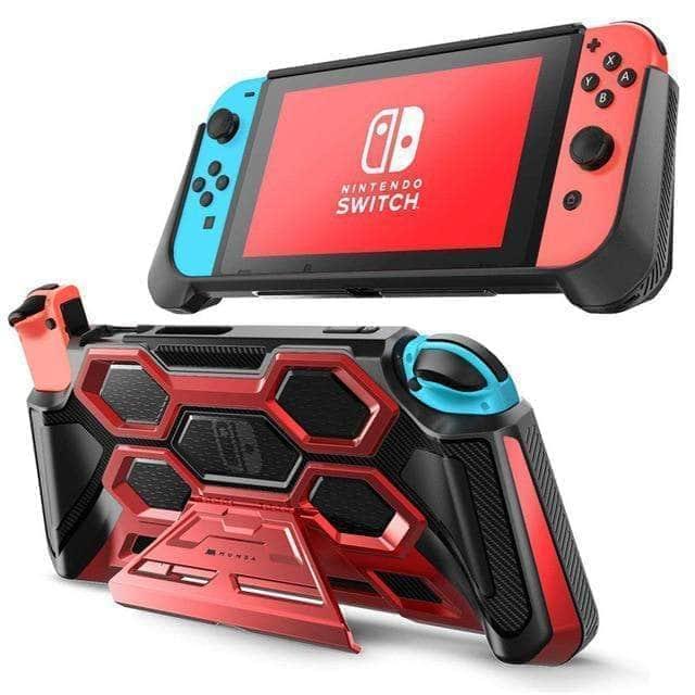 CaseBuddy Australia Casebuddy Red Nintendo Switch MUMBA Battle Series Heavy Duty Grip Cover