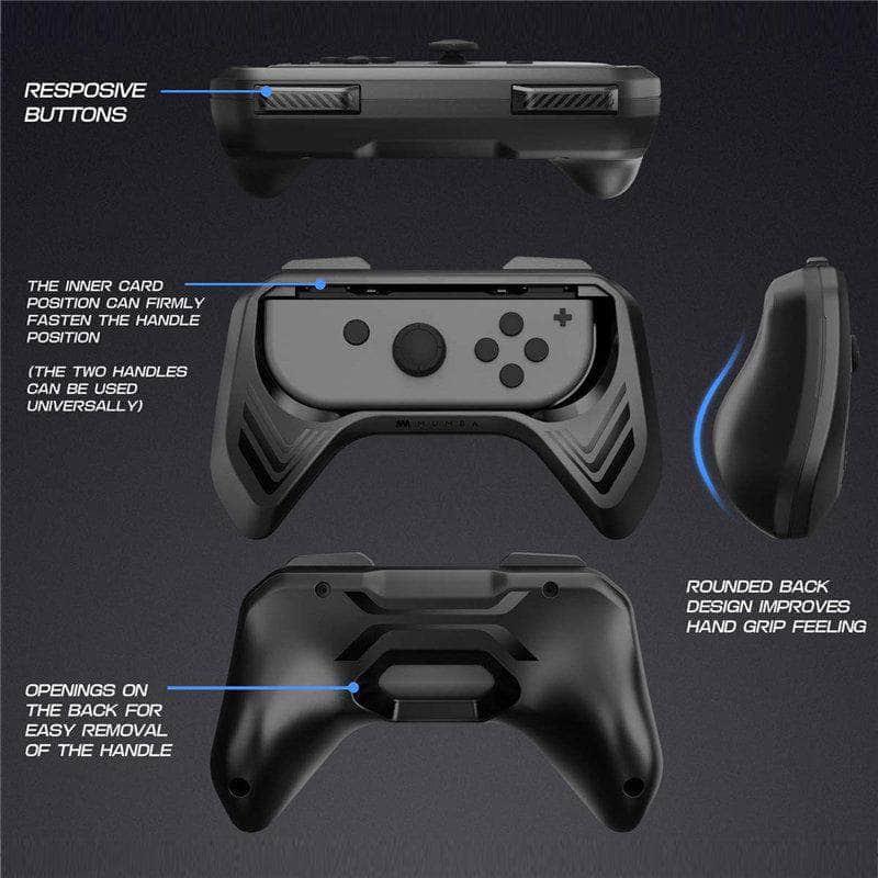 CaseBuddy Australia Casebuddy Black Nintendo Switch Mumba Joy-Con 2-Pack Switch Controller