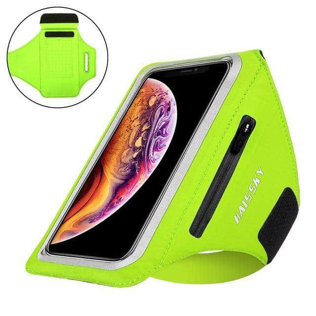 CaseBuddy Australia Casebuddy Upgrade Green Non-slip Zipper Running Sport Armbands iPhone 13 Pro