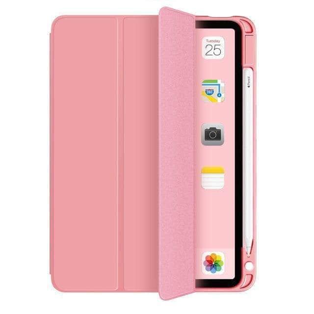 CaseBuddy Australia Casebuddy Pink Pencil Holder iPad Air 4 2020 10.9 ShockProof Stand Folio Case