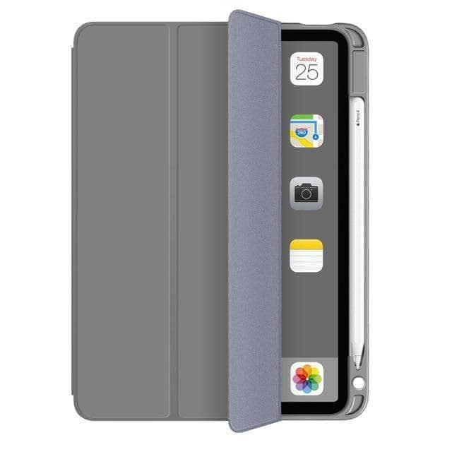 CaseBuddy Australia Casebuddy Grey Pencil Holder iPad Air 4 2020 10.9 ShockProof Stand Folio Case