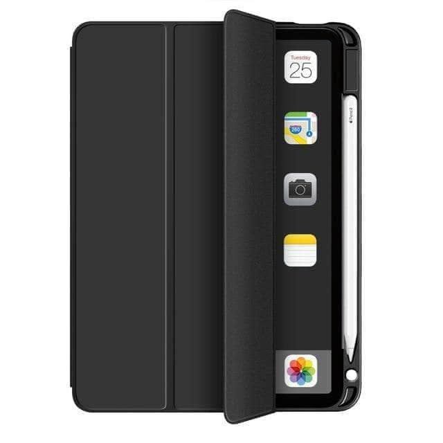 CaseBuddy Australia Casebuddy Black Pencil Holder iPad Air 4 2020 10.9 ShockProof Stand Folio Case