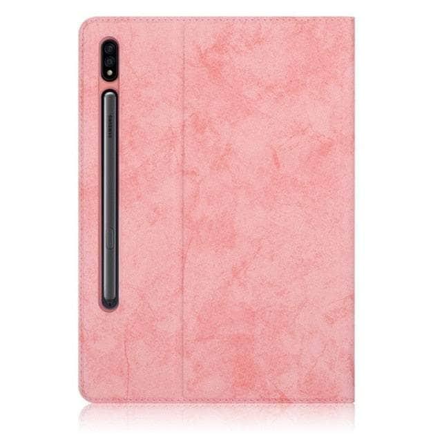 CaseBuddy Australia Casebuddy Pink / S8 SM-X700 SM-X706 Pencil Holder Leather Galaxy Tab S8 11 X700 Cover