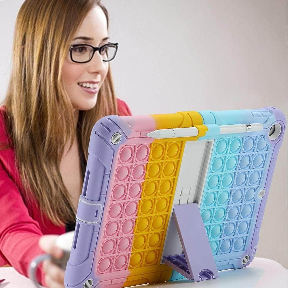 CaseBuddy Australia Casebuddy Pop Push It iPad 9 Bubble Non-toxic Soft Silicone Case