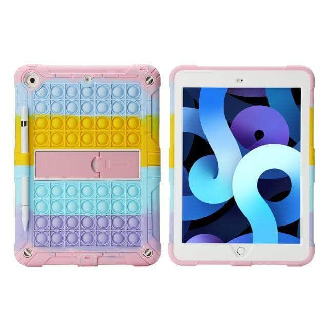 CaseBuddy Australia Casebuddy XC-Pink / ipad 9th(2021)10.2 Pop Push It iPad 9 Bubble Non-toxic Soft Silicone Case
