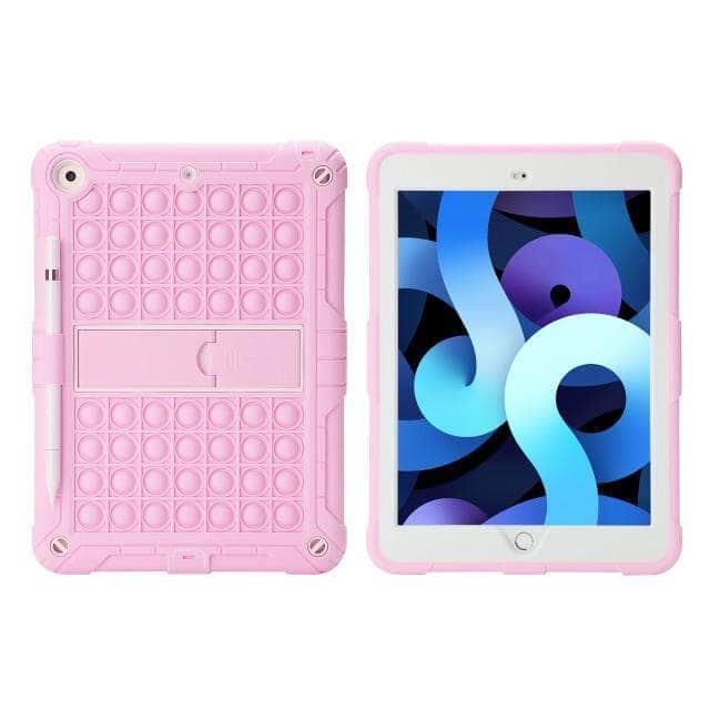 CaseBuddy Australia Casebuddy Pink / ipad 9th(2021)10.2 Pop Push It iPad 9 Bubble Non-toxic Soft Silicone Stand
