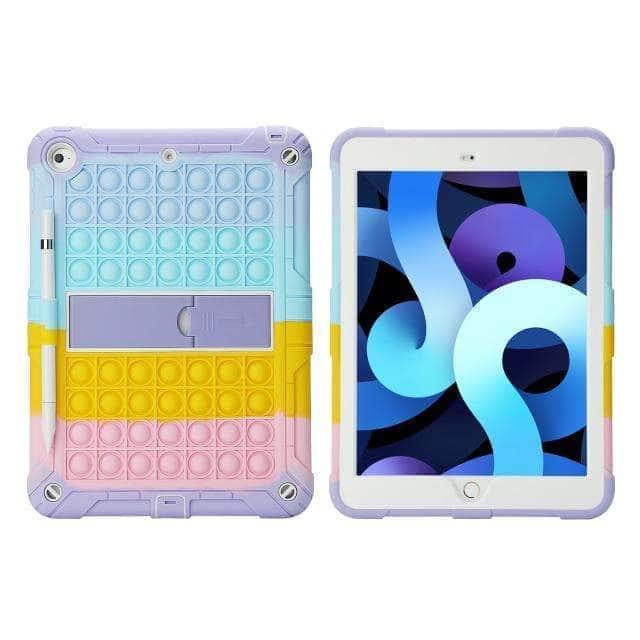 CaseBuddy Australia Casebuddy XC-Blue / ipad 9th(2021)10.2 Pop Push It iPad 9 Bubble Non-toxic Soft Silicone Stand