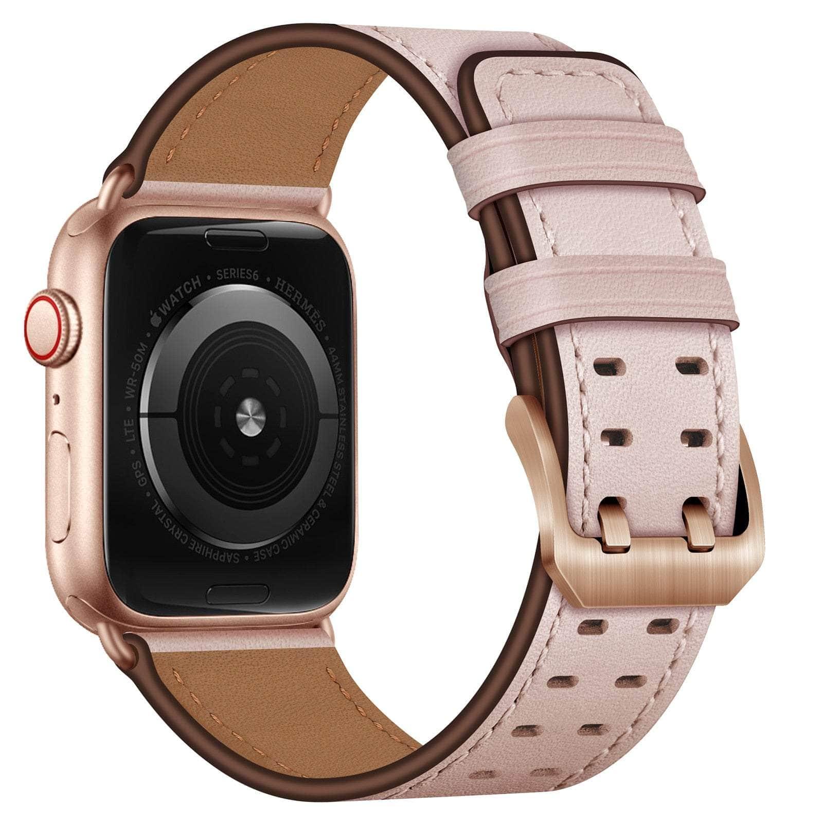 Casebuddy Premium Apple Watch Leather Strap