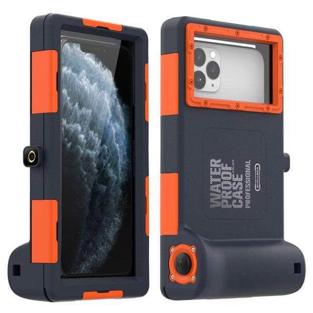 CaseBuddy Australia Casebuddy For 12 Pro MAX / Blue Orange Professional 15M Diving Case iPhone 12 Case