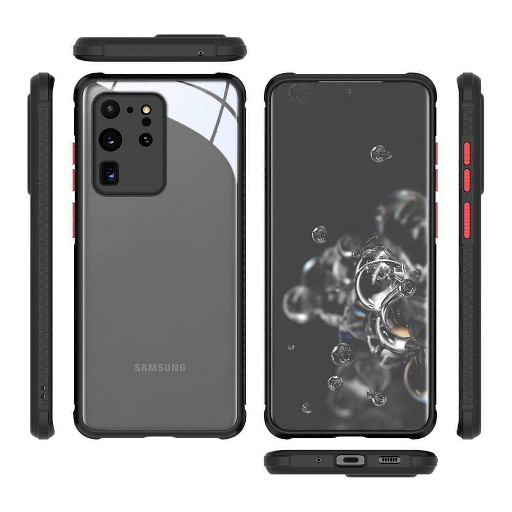 CaseBuddy Australia Casebuddy Protective Galaxy S21 Luxury Silicone Frame Clear Back Cover