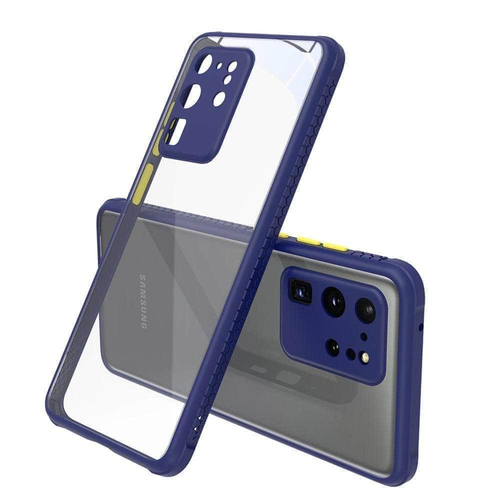 CaseBuddy Australia Casebuddy Protective Galaxy S21 Luxury Silicone Frame Clear Back Cover
