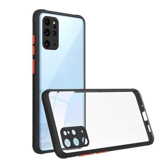 CaseBuddy Australia Casebuddy For S21 / Black Protective Galaxy S21 Luxury Silicone Frame Clear Back Cover