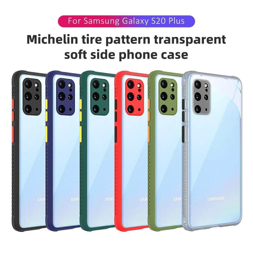 CaseBuddy Australia Casebuddy Protective Galaxy S21 Luxury Silicone Frame Clear Back Cover
