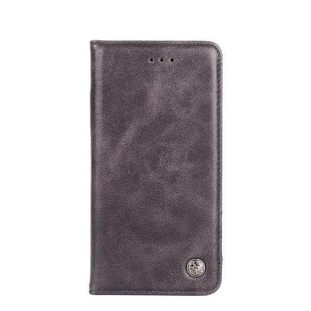 CaseBuddy Australia Casebuddy Galaxy S21 Plus / Grey PU Leather Magnetic Wallet Credit Card Galaxy S21 Cover