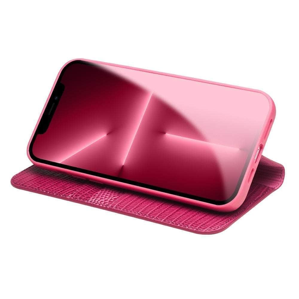 CaseBuddy Australia Casebuddy QIALINO Genuine Leather iPhone 13 Card Slots Women Case