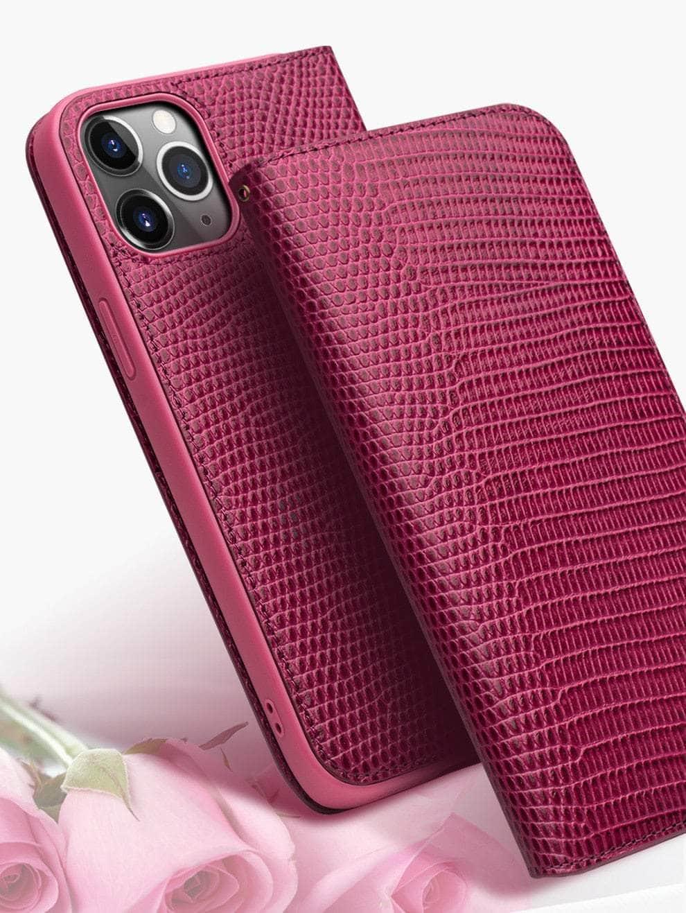CaseBuddy Australia Casebuddy QIALINO Genuine Leatheri iPhone Pro Max 13 Card Slots Women Case