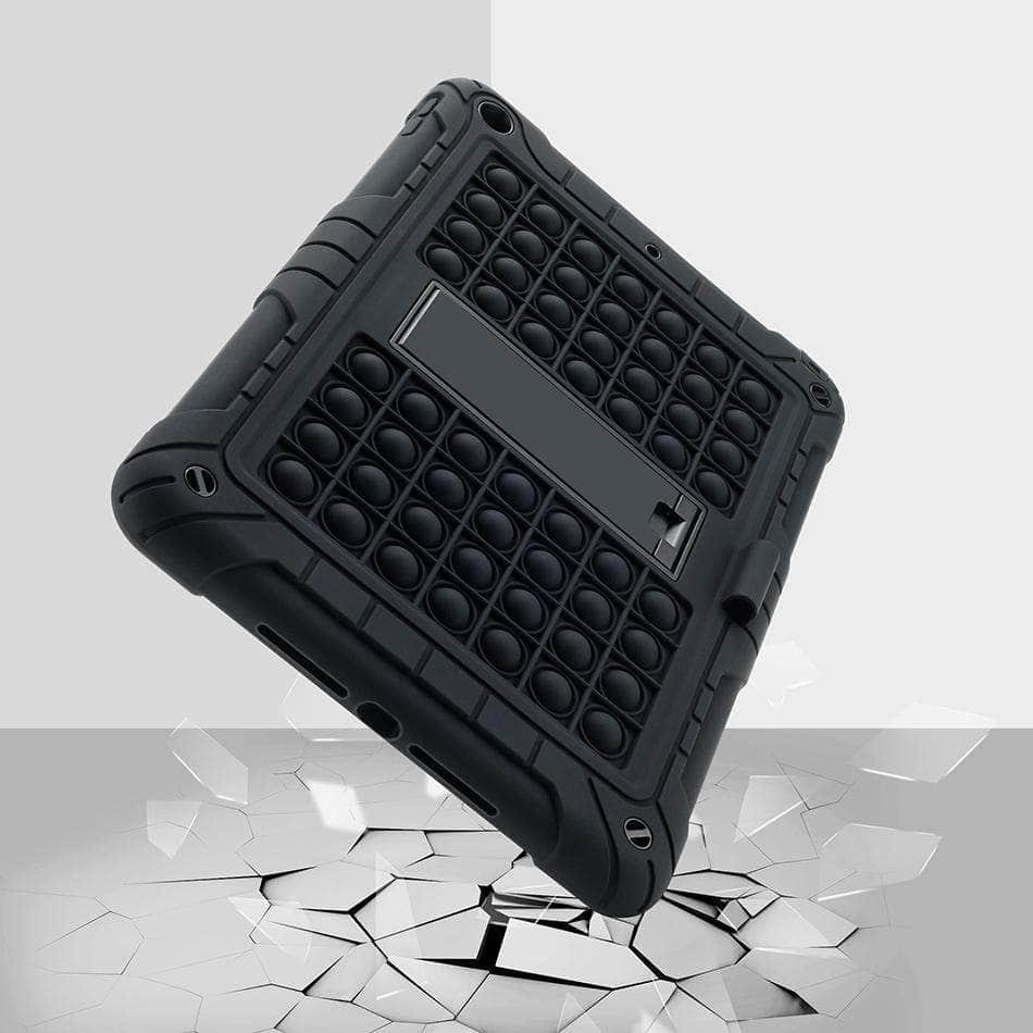 CaseBuddy Australia Casebuddy Rainbow Bubble Silicone iPad 7 & 8 Case Anti-Anxiety Stress Relief