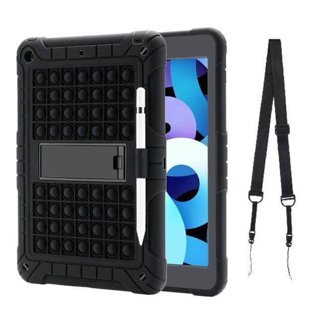 CaseBuddy Australia Casebuddy Black / ipad 10.2 7th 8th Rainbow Bubble Silicone iPad 7 & 8 Case Anti-Anxiety Stress Relief