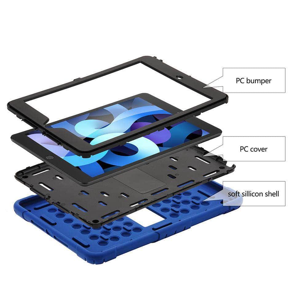 CaseBuddy Australia Casebuddy Rainbow Bubble Silicone iPad 7 & 8 Case Anti-Anxiety Stress Relief