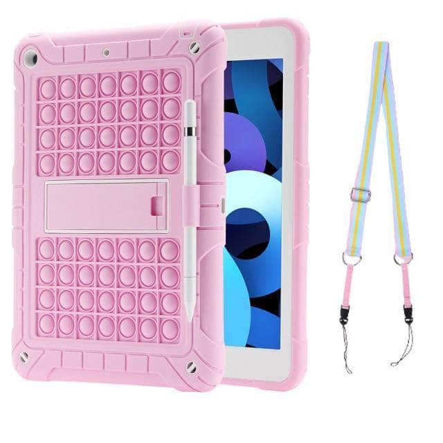 CaseBuddy Australia Casebuddy Pink / ipad air 4 Rainbow Bubble Silicone iPad Air 4 Case Anti-Anxiety Stress Relief