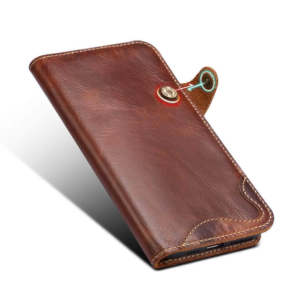 Casebuddy Real Cowhide iPhone 14 Leather Case