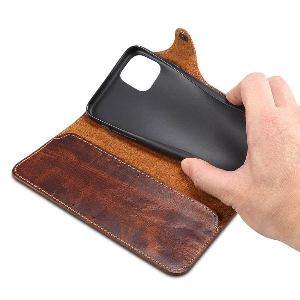 Casebuddy Real Cowhide iPhone 14 Pro Max Leather Case