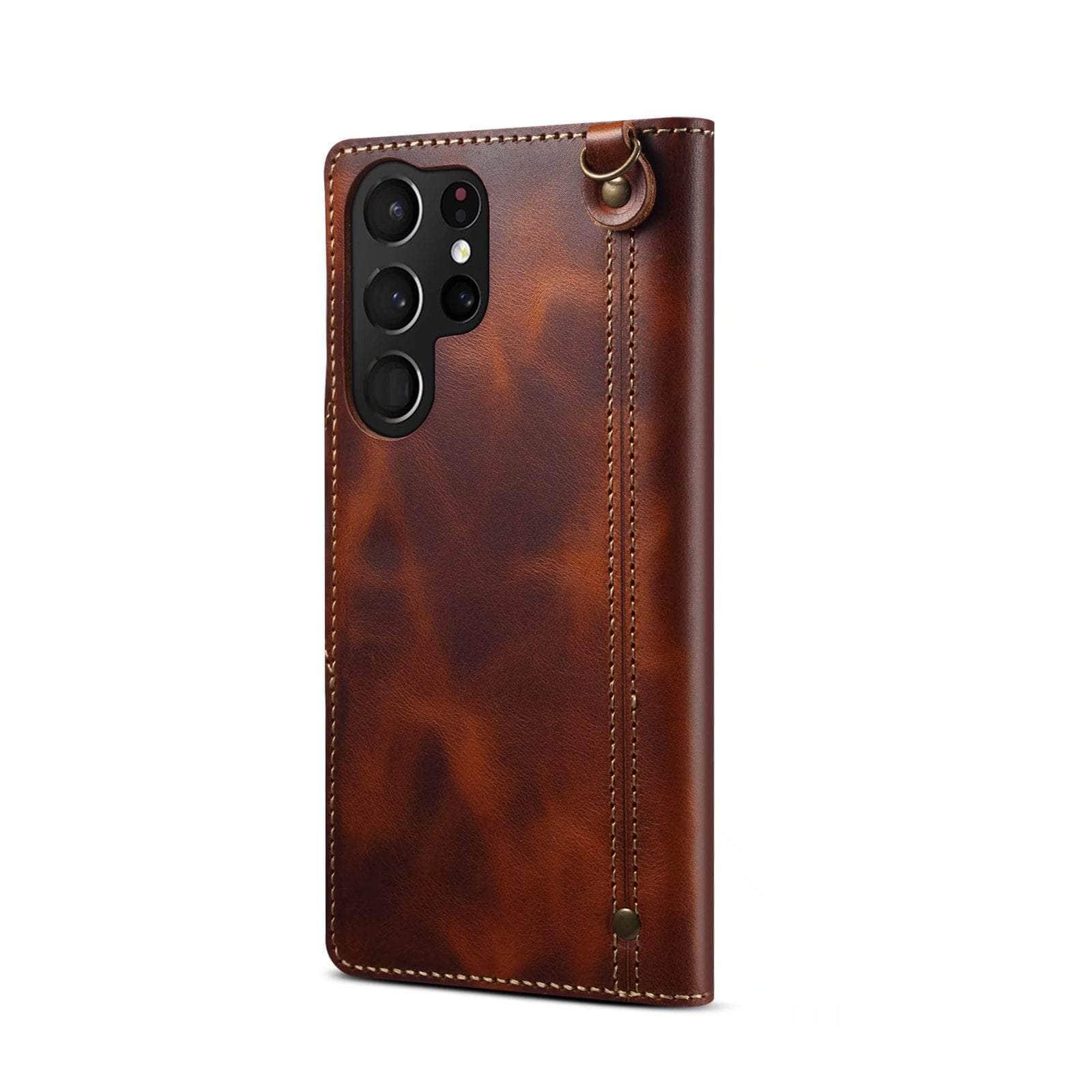 Casebuddy Real Cowhide Leather Galaxy S23 Plus Case