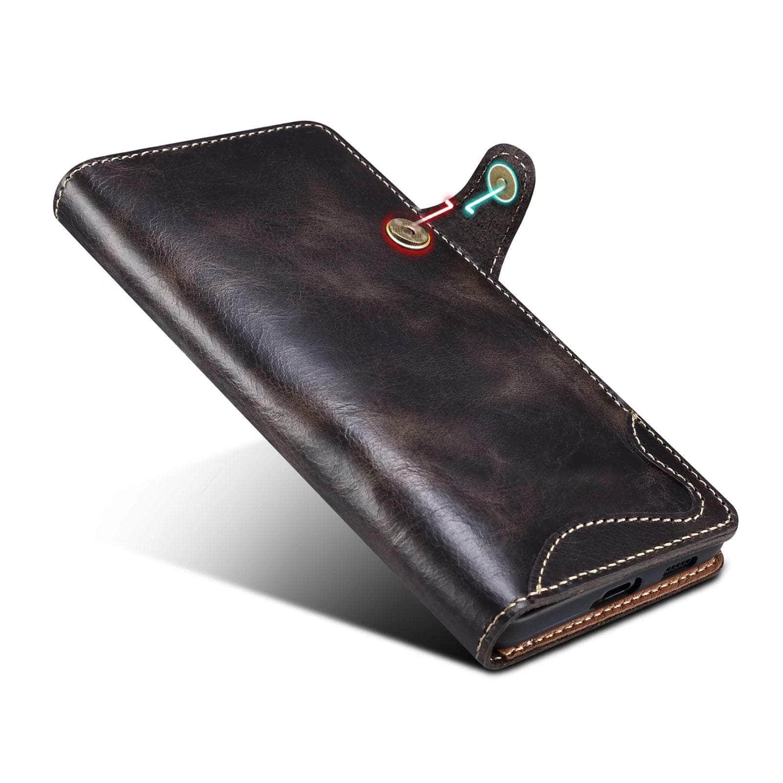 Casebuddy Real Cowhide Leather Galaxy S23 Ultra Case