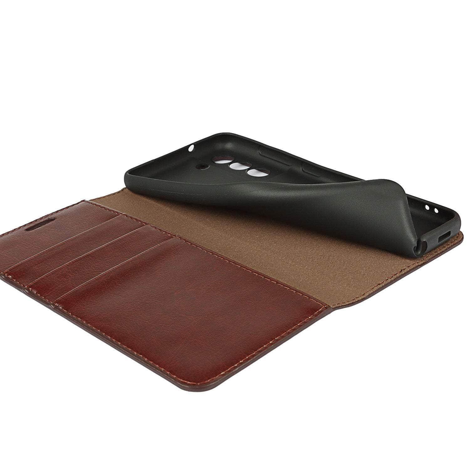 CaseBuddy Australia Casebuddy Real Genuine Leather Flip S22 Ultra Cover Credit Card Holder