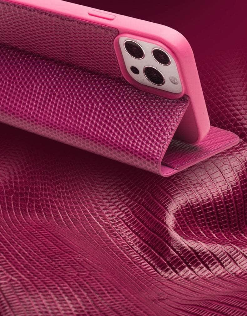 Casebuddy Real Leather iPhone 14 Pro Max Wallet Card Pocket Case