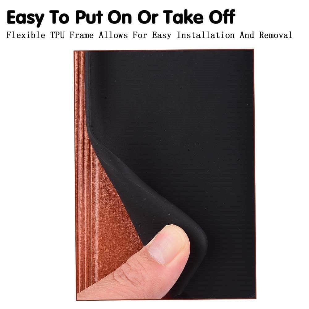 CaseBuddy Australia Casebuddy Real Leather Magnetic S22 Case Kickstand