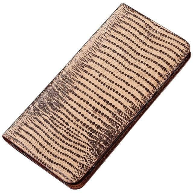 CaseBuddy Australia Casebuddy Galaxy S22 Ultra / Khaki Real Leather Magnetic S22 Ultra Case Kickstand
