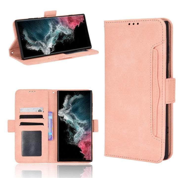 CaseBuddy Australia Casebuddy Removable Card Slot Galaxy S22 Ultra Leather Wallet
