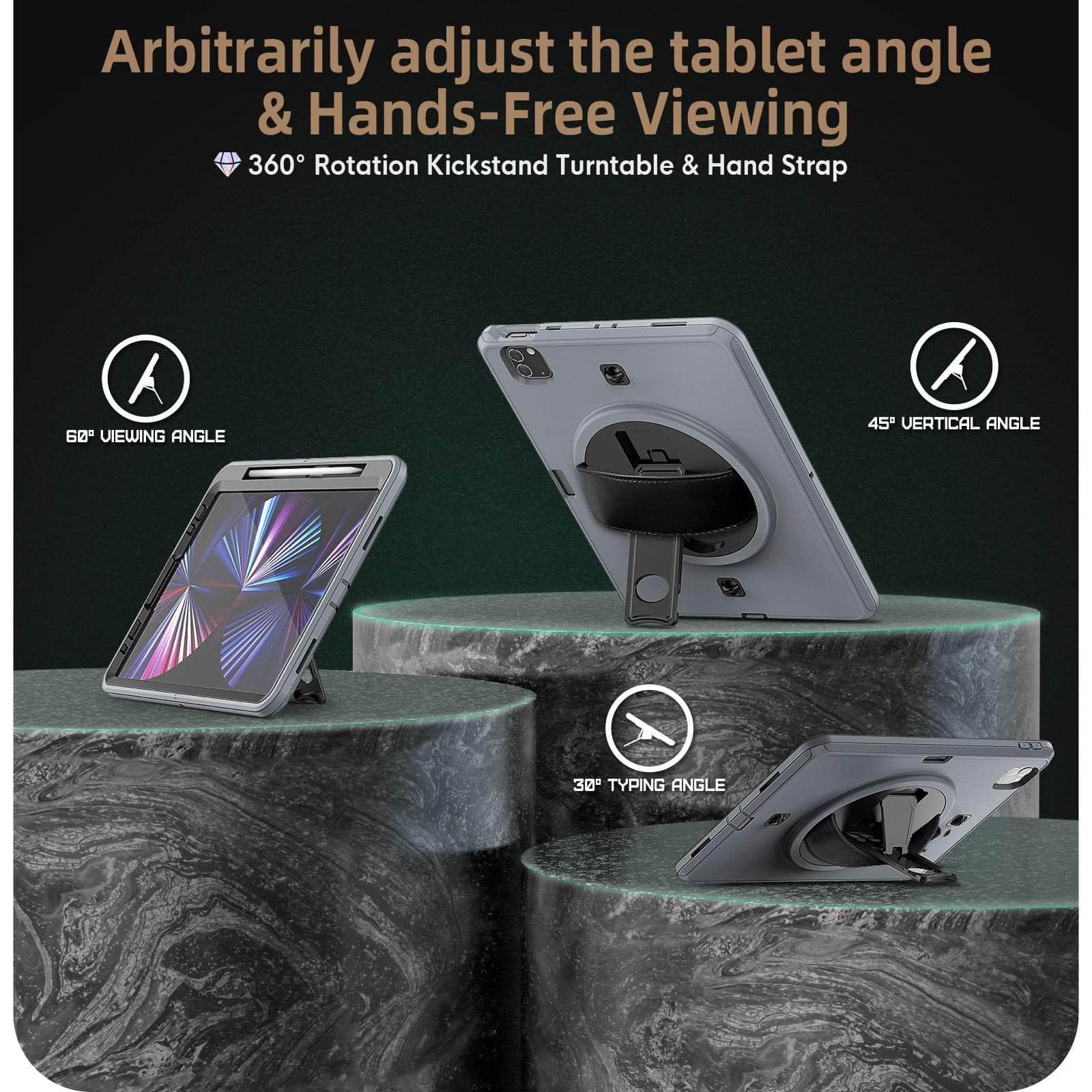 CaseBuddy Australia Casebuddy Rotation iPad 9 Kickstand Hand Strap Case