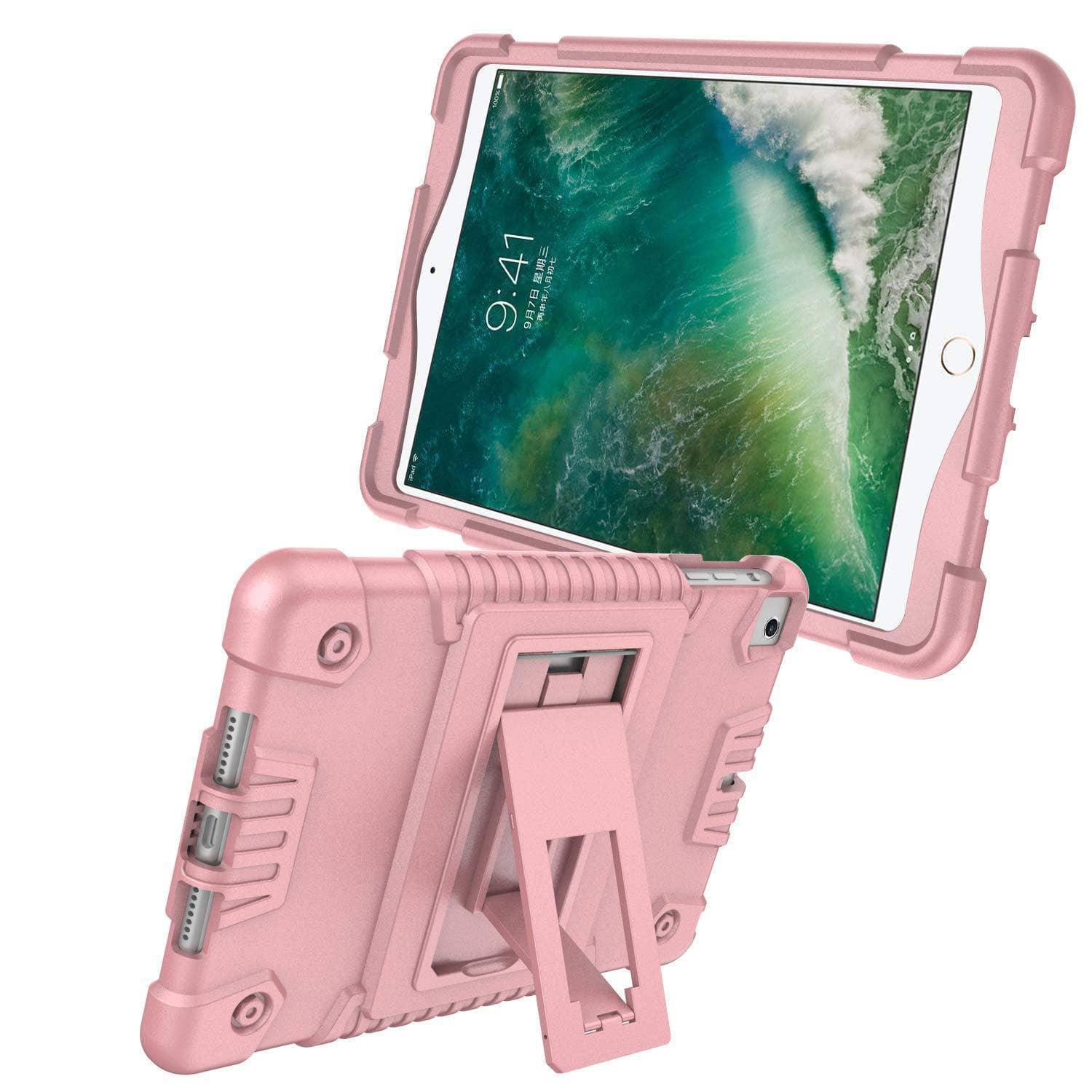 Rugged Shockproof iPad Mini 5 Protective Stand Kickstand Case - CaseBuddy