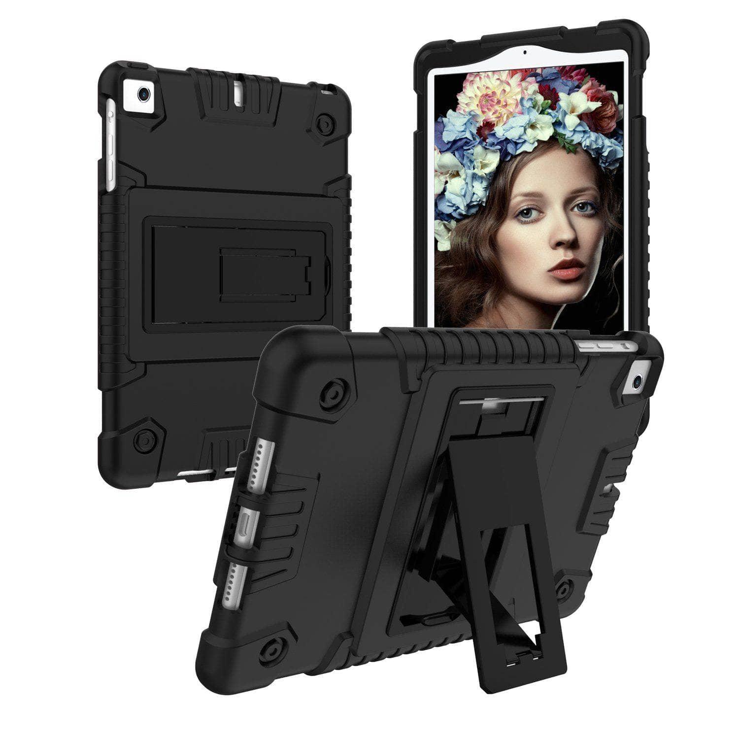 Rugged Shockproof iPad Mini 5 Protective Stand Kickstand Case - CaseBuddy