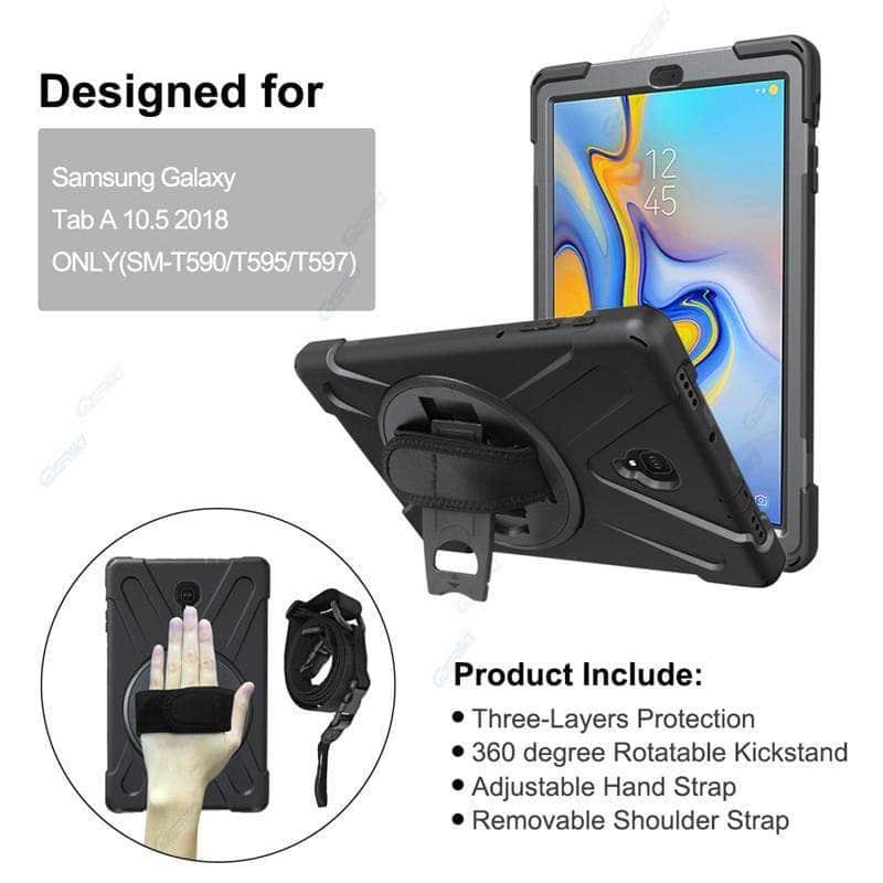 Rugged Silicone Armor Case Galaxy Tab A 10.5 2018 T590 T595 - CaseBuddy