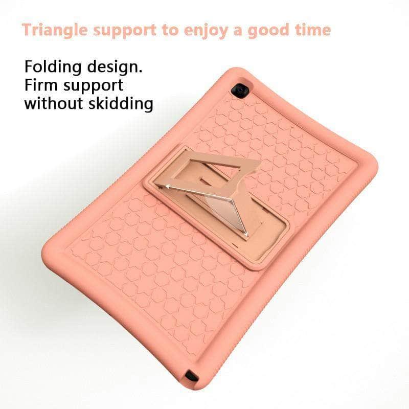 Rugged Silicone Stand Galaxy Tab A7 Case 10.5 T500 T505 Case - CaseBuddy