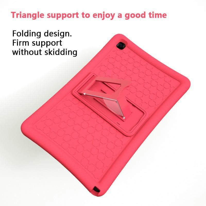 Rugged Silicone Stand Galaxy Tab A7 Case 10.5 T500 T505 Case - CaseBuddy