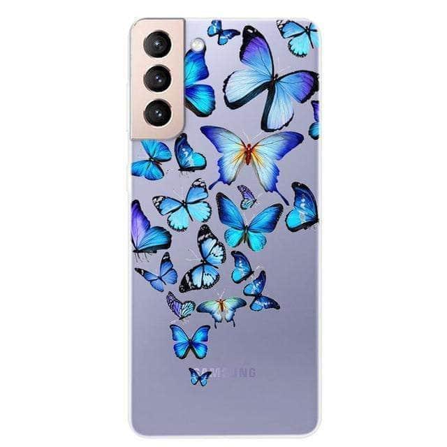 CaseBuddy Australia Casebuddy For S21 Plus / 35 S21 Clear Transparent Soft TPU Themed Cover