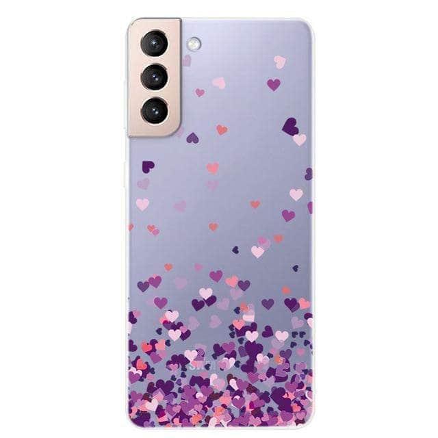 CaseBuddy Australia Casebuddy For S21 / 10 S21 Clear Transparent Soft TPU Themed Cover