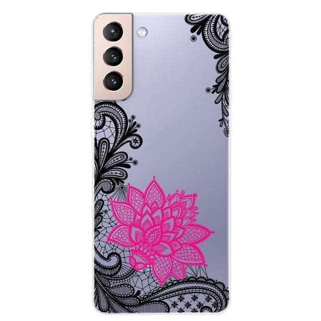 CaseBuddy Australia Casebuddy For S21 Plus / 8 S21 Clear Transparent Soft TPU Themed Cover