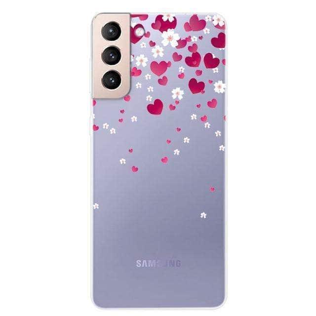 CaseBuddy Australia Casebuddy For S21 Plus / 32 S21 Clear Transparent Soft TPU Themed Cover
