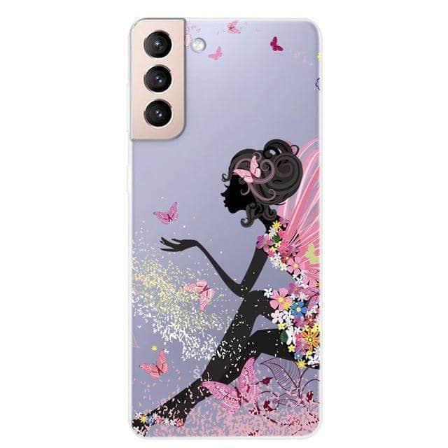 CaseBuddy Australia Casebuddy For S21 Plus / 38 S21 Clear Transparent Soft TPU Themed Cover