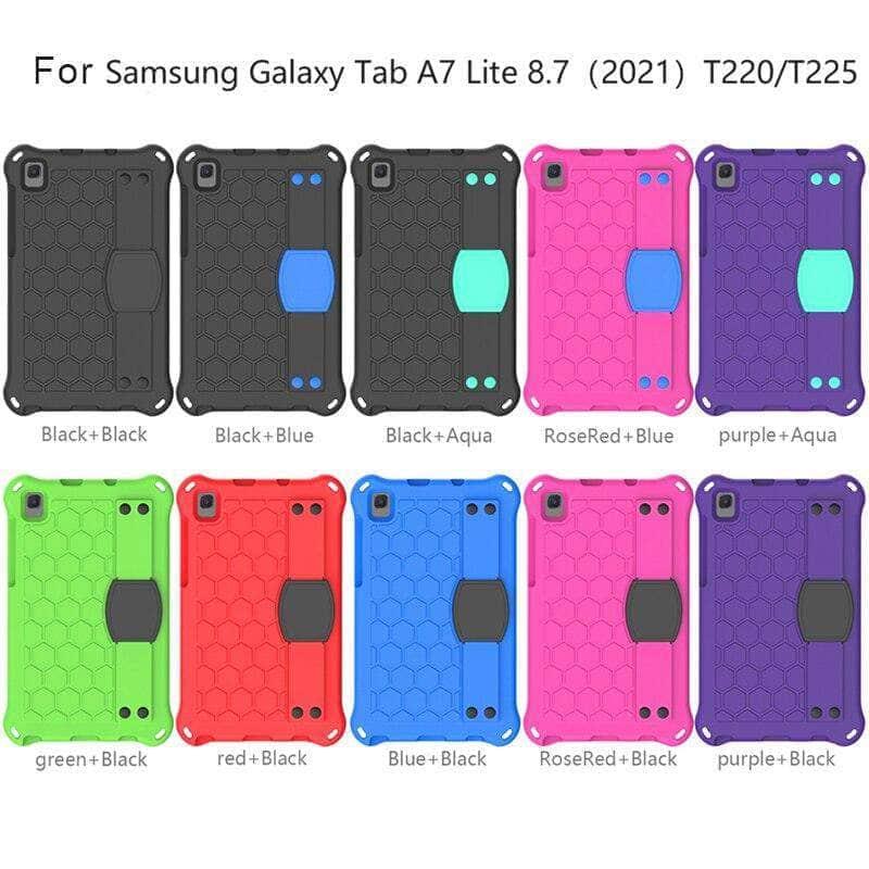 CaseBuddy Australia Casebuddy Safe EVA Galaxy Tab A7 Lite 2021 T220 T225 Shoulder Strap Case