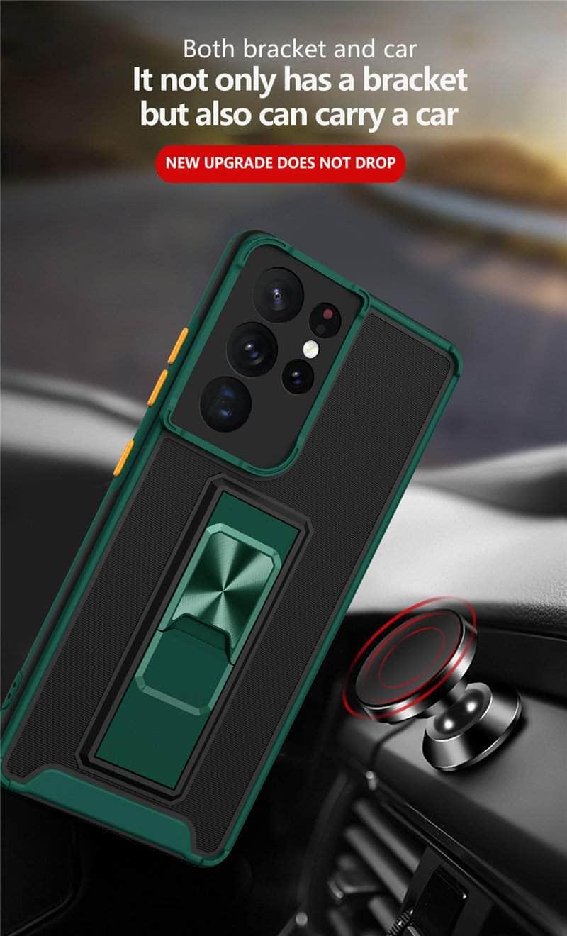 CaseBuddy Australia Casebuddy Samsung Galaxy A02S Luxury Shockproof Magnetic Holder Case